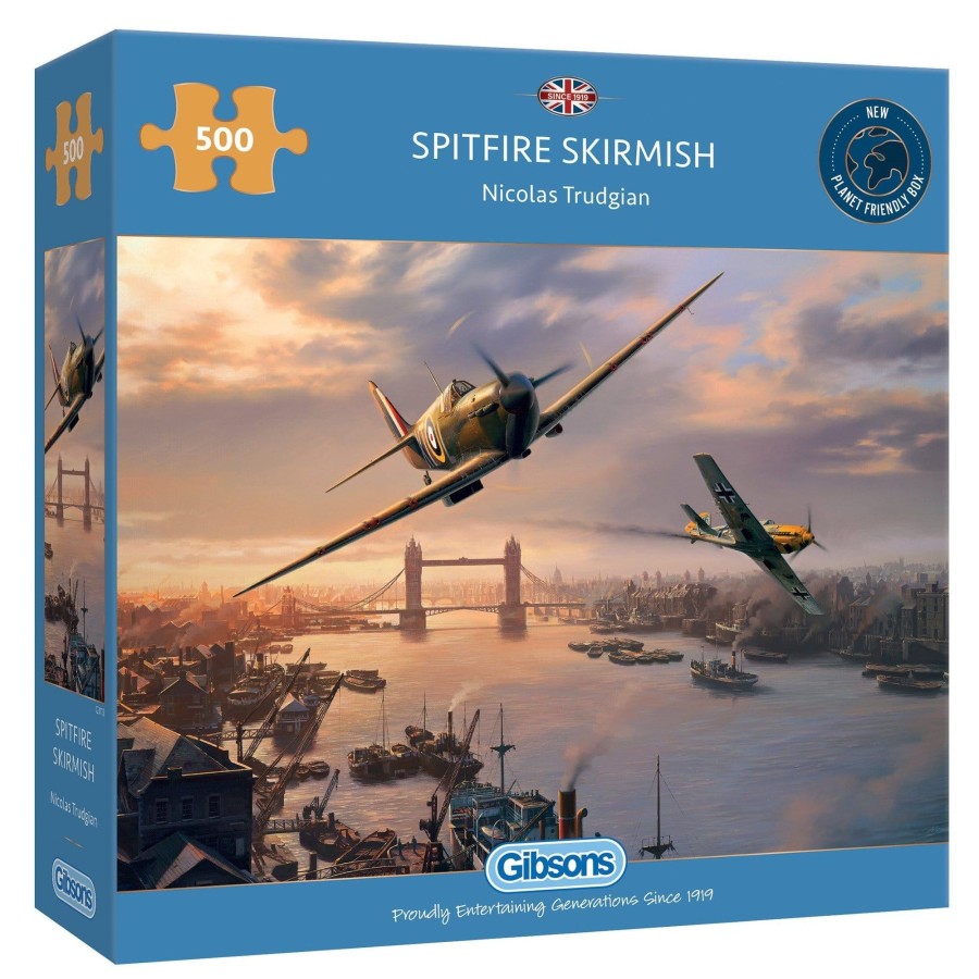 Puzzles Gibsons Games | Spitfire Skirmish 500 Piece Jigsaw Puzzle