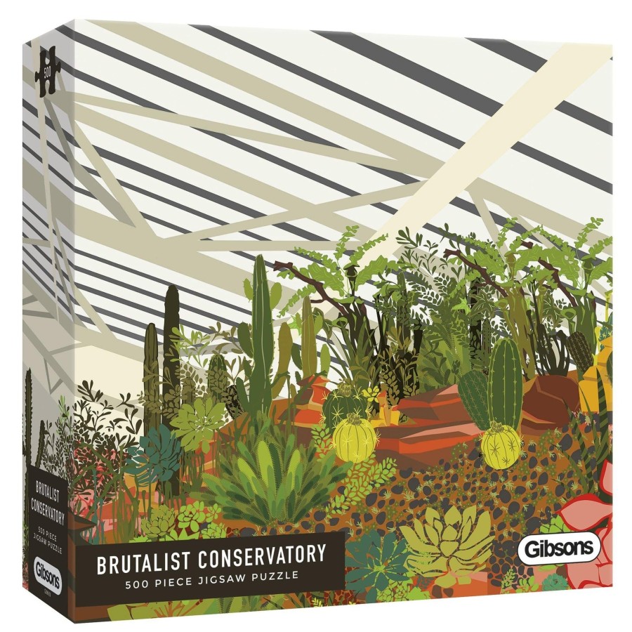 Puzzles Gibsons Games | Brutalist Conservatory 500 Piece Jigsaw Puzzle