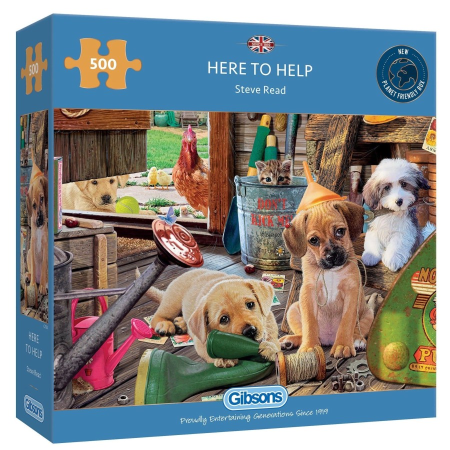 Puzzles Gibsons Games | Here To Help 500 Piece Jigsaw Puzzle