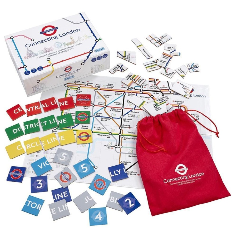 Games Gibsons Games | Connecting London- Tfl London Underground Family Board Game