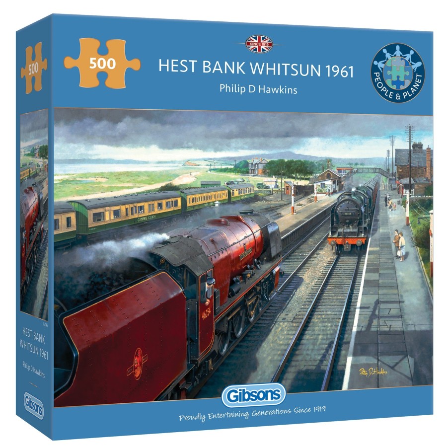 Puzzles Gibsons Games | Hest Bank Whitsun 1961 500 Piece Jigsaw Puzzle