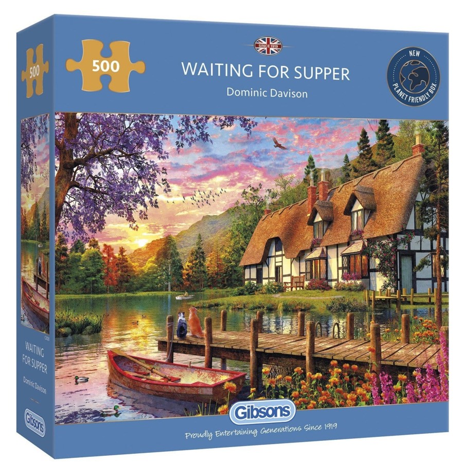 Puzzles Gibsons Games | Waiting For Supper 500 Piece Jigsaw Puzzle