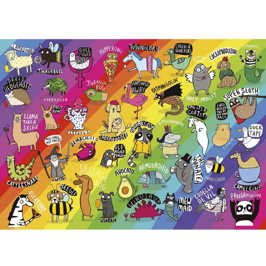 Puzzles Gibsons Games | Punimals 500 Piece Jigsaw Puzzle